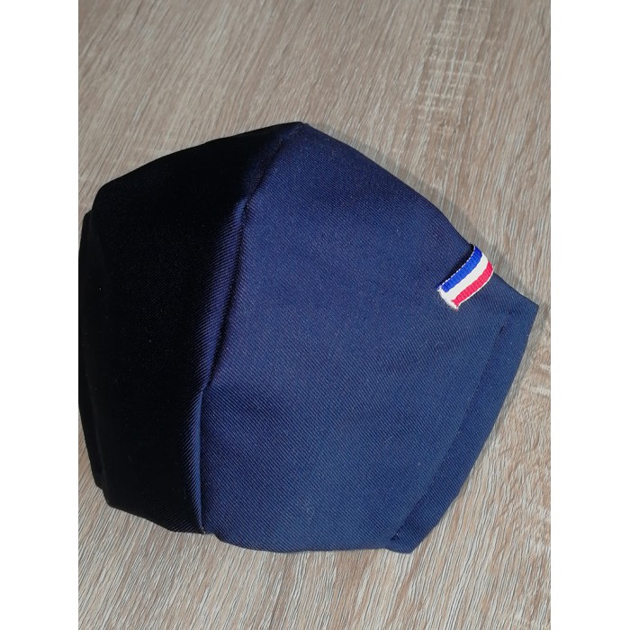 masque liseré bleu blanc rouge – masque tissu tricolore – Lifecoach