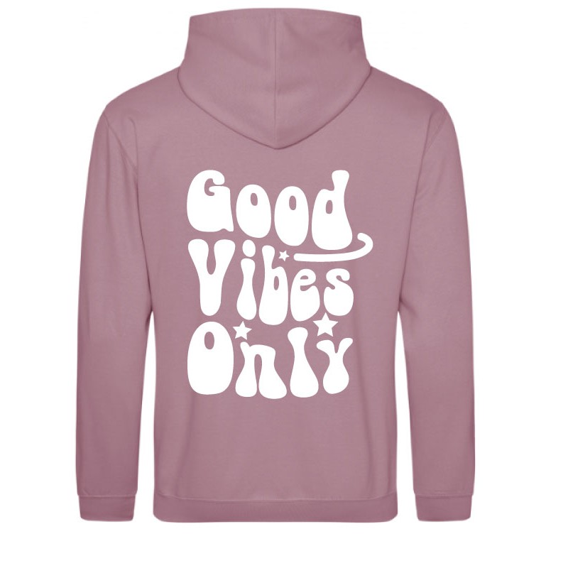 Sweat Good Vibes Only vieux rose