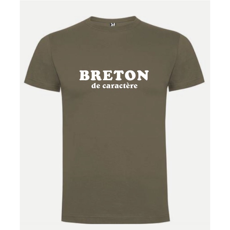 Tee-shirt Breton de caractère - kaki
