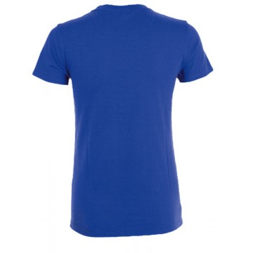 Tee-shirt coupe femme bleu royal personnalisable