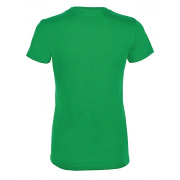 Tee-shirt coupe femme vert personnalisable