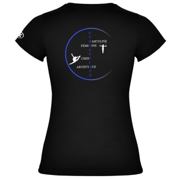 Tee-shirt femme noir CREST GYM